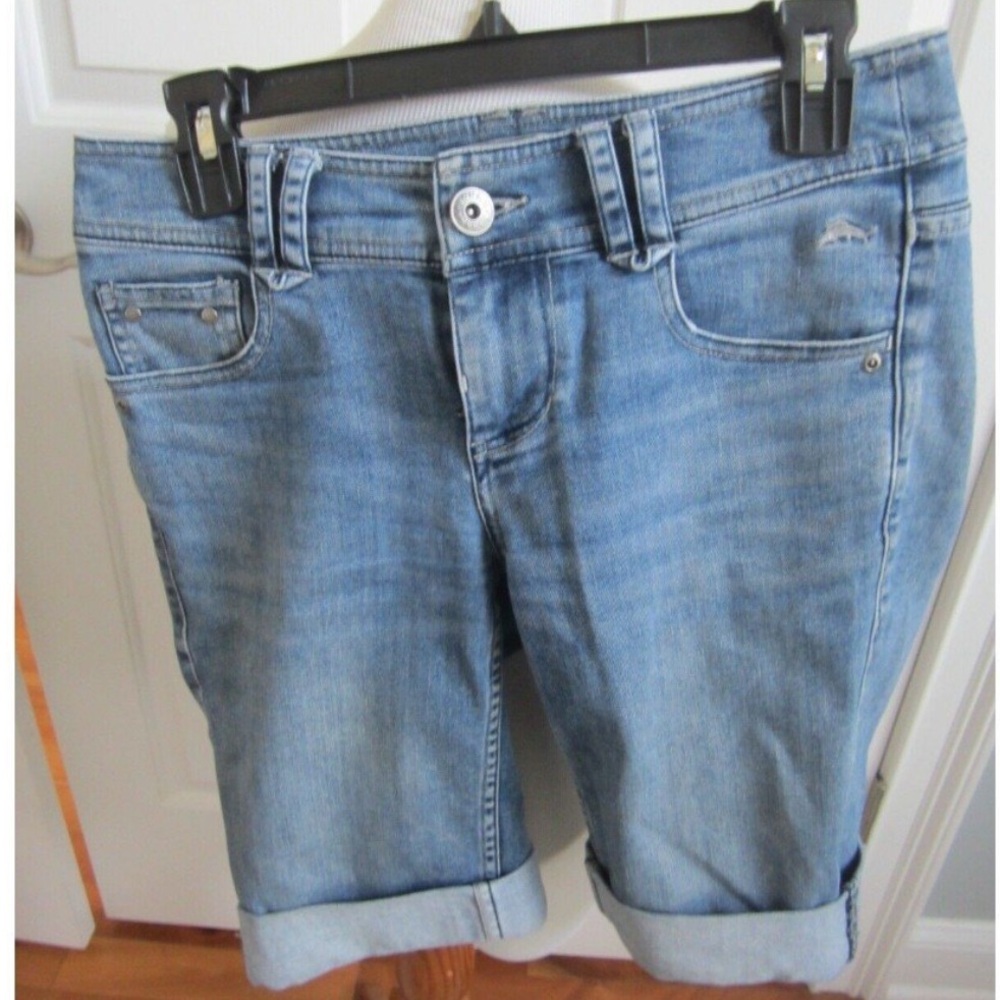 Tommy Bahama Island Slim Bermuda Denim Shorts sz 4